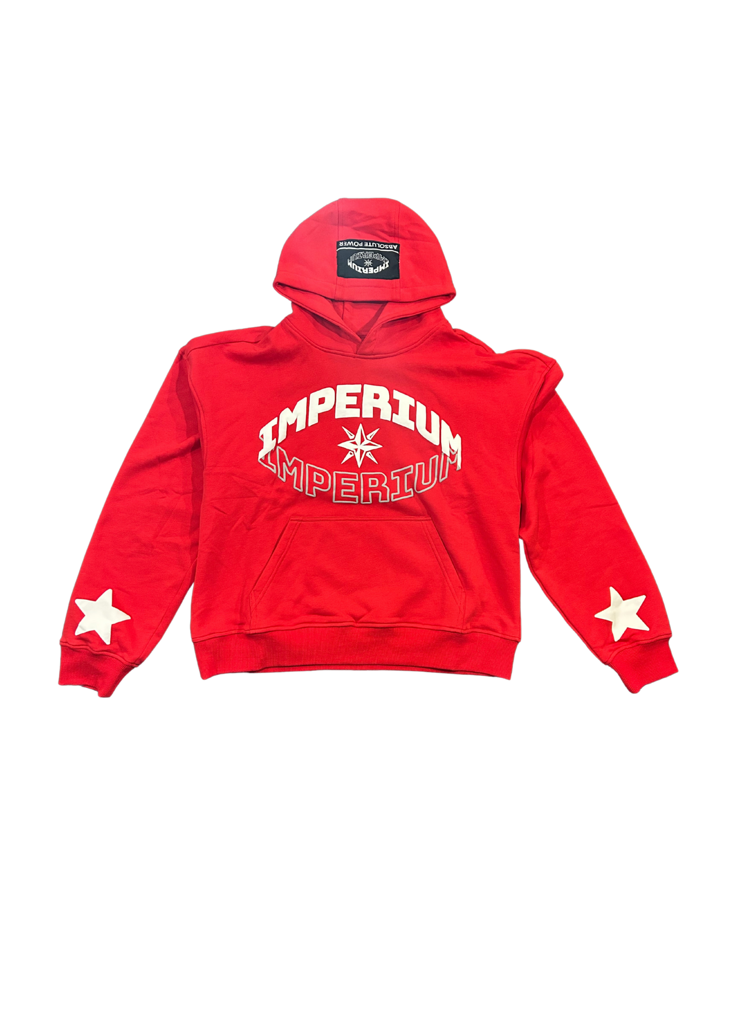 IMPERIUM BOXY HOODIE-RED