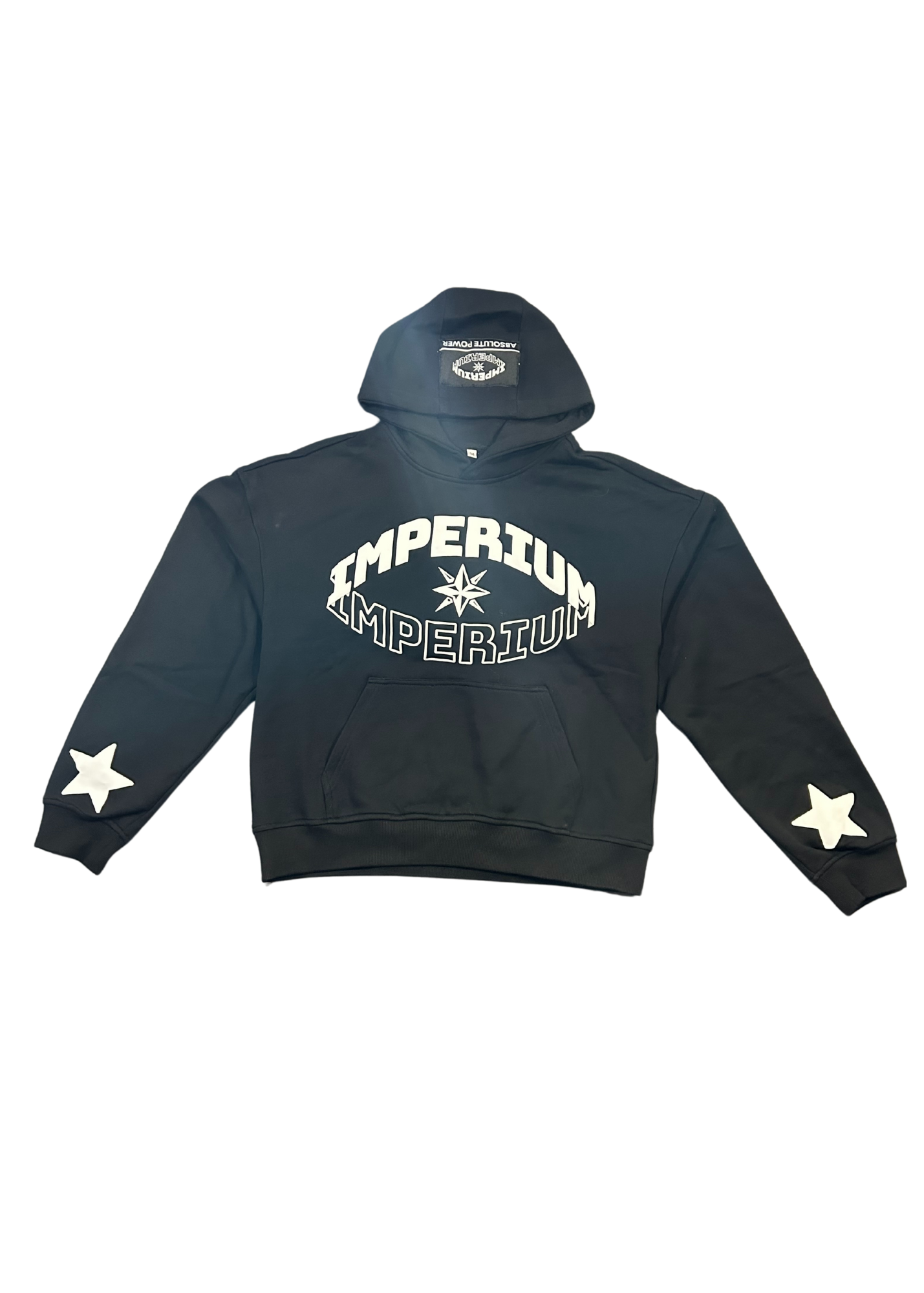 IMPERIUM BOXY HOODIE-BLACK